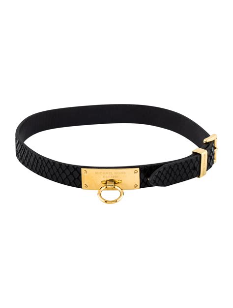 michael kors leather dog collars.